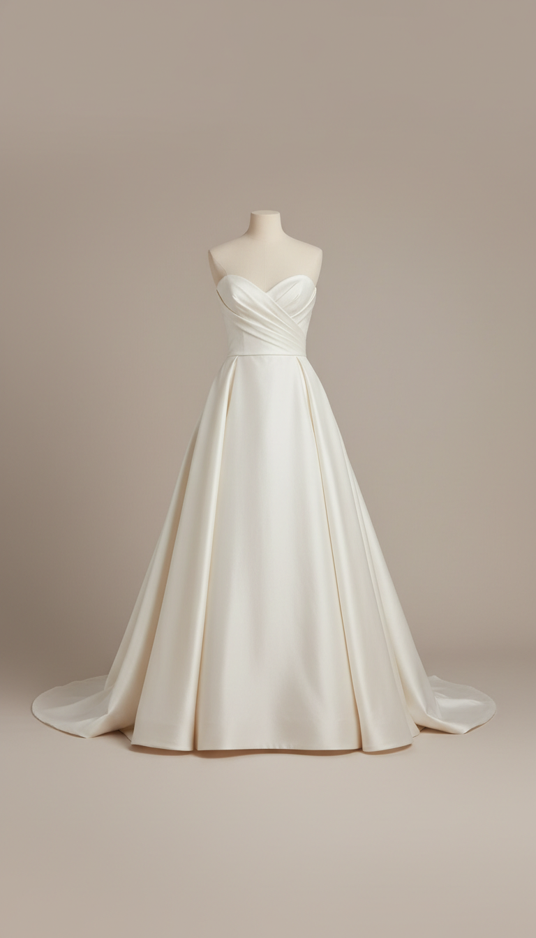 Sweetheart Off‑Shoulder Lace Tulle Wedding Gown